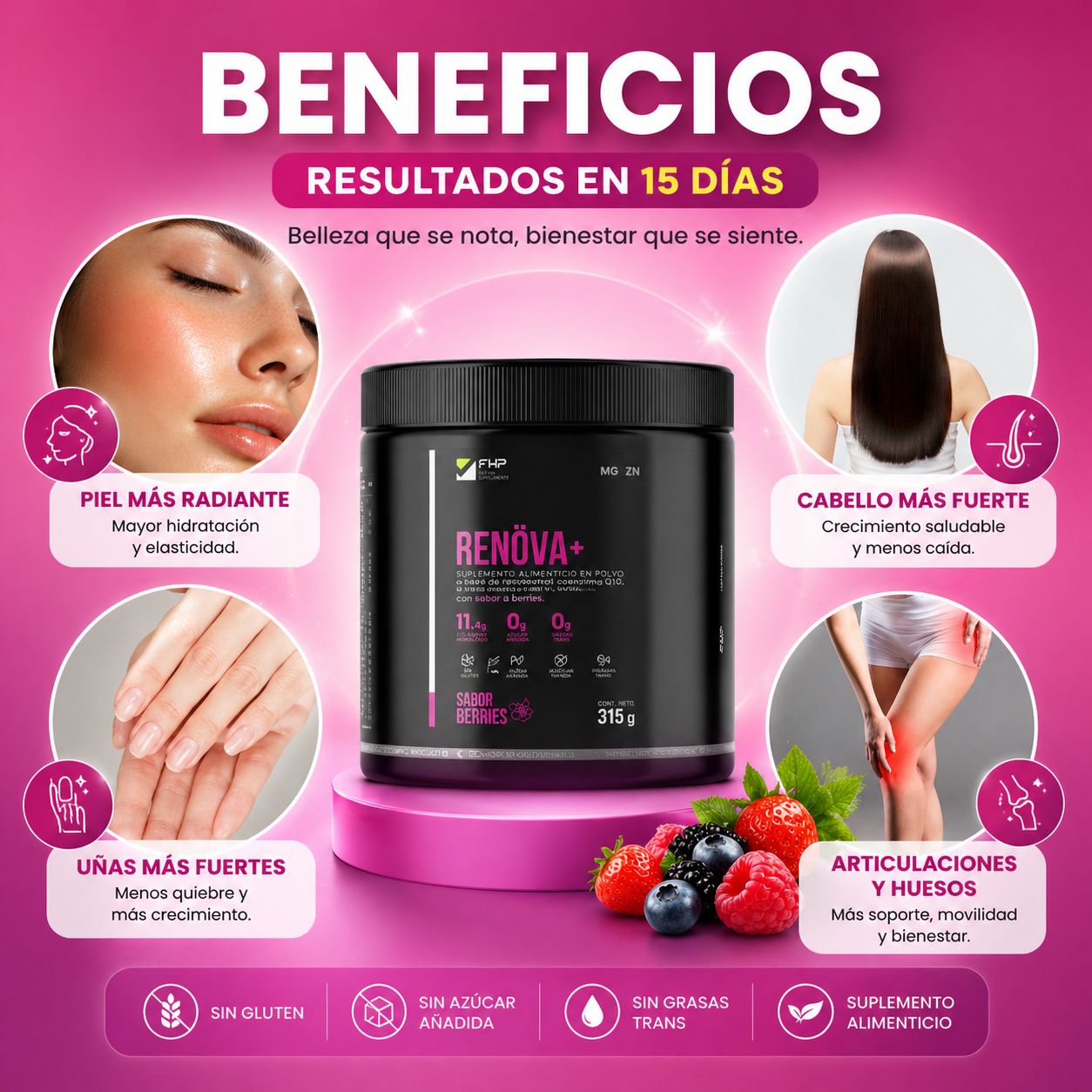 🌟 RENOVA+ COLÁGENO PREMIUM CON BIOPÉPTIDOS ACTIVOS